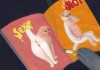 une revue de papier glacé spéciale chat présentant des images de félidés dans des poses suggestives