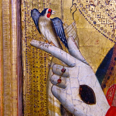 Bird and hand detail, Alte Pinakothek, Munich oiseau stigmate