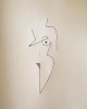 dessin d'une silhouette de femme nue avec un sein pointu