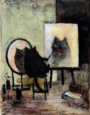 By Haruka Kawakami autoportrait du chat