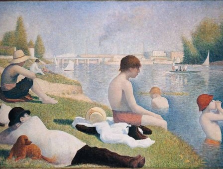 Georges Seurat (1859–91) une baignade à Asnières, 1884