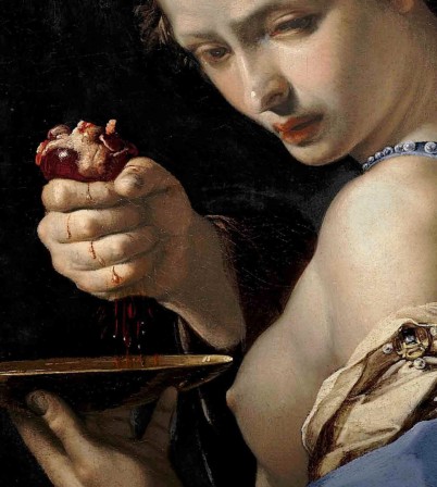 Ghismonda with the heart of Guiscardo detail, (1650) by Bernardino Mei tu te souviens des jours heureux et tu as le coeur serré
