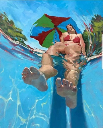 Michele Poirier Mozzone piscine la femme liquide