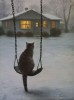Richard Ahnert - The Other Side, 2025 - Oil on canvas la chatte de la voisine