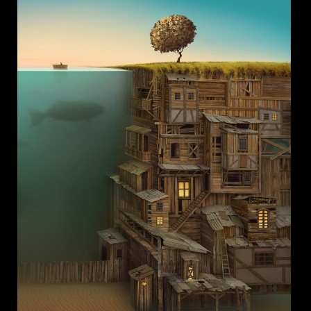 Jacek_Yerka_peche_mur_barrage_bonjour.jpg