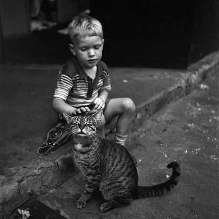 Vivian_Maier_la_caresse_chat_anniversaire.jpg