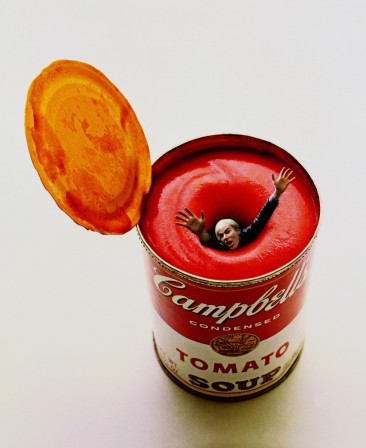 Andy Warhol in a Soup Can, 1969 - Ph. Carl Fischer un jour tout le monde mangera de la soupe.jpg, oct. 2020