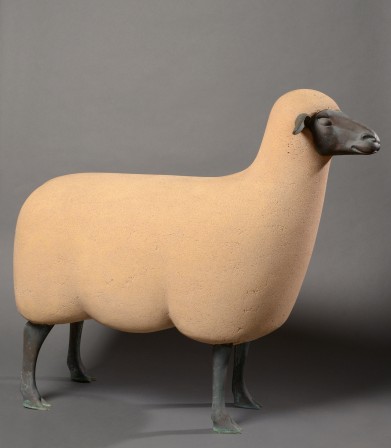 François-Xavier Lalanne French 1927-2008 Sheep 1984 Béton et Bronze sculpture le sphinx.jpg, mars 2023