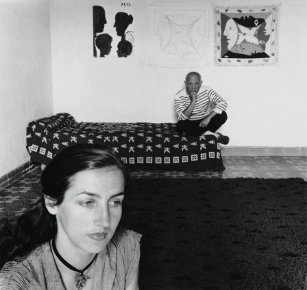 Pablo Picasso et Françoise Gilot 1952 by Robert Doisneau j'étais la 7ème femme de Barbe Bleue.jpg, juin 2023