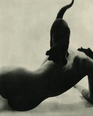 Peter Martin Strange Female Nude with Cat 1951 le poids du chat.jpg, janv. 2022