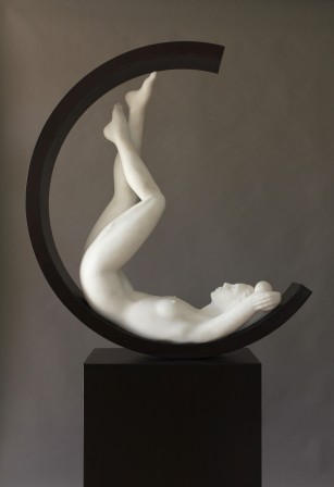 Rogério Timóteo O Círculo  (marble sculpture &amp;amp; steel, 2017) tu ne travailles pas aujourd'hui.jpg, nov. 2022