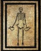 Unknown, Mosaic depicting a skeleton as a symbol of the transience of human life, Vesuvius area, 1st Century B. C mort eau.jpg, janv. 2023
