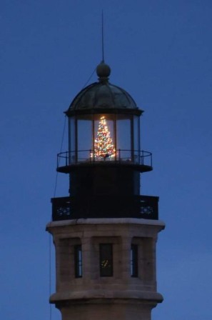 phare d'Alexandrie merveille du monde lumière du monde sapin de Noël.jpg, déc. 2021