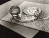 Abstract still life with glass and light, Photo by Carlotta M. Corpron, 1945 les figures de verre