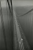 Aerial view over George Washington Bridge, Photo by Ann Treer, 1961 c'est tout droit