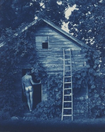 John Dugdale Jacob's Ladder, Lockwood Farm, Stone Ridge, NY, 1999 cyanotype les matins bleus