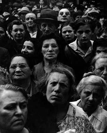 Lisette Model War Rally 1942 visages de guerre