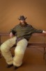 Phipps F24 cowboy pantalon en peau de mouton froid j'avais toujours été frileux des jambes l'hiver l'homme blanc ne s'épile pas les jambes
