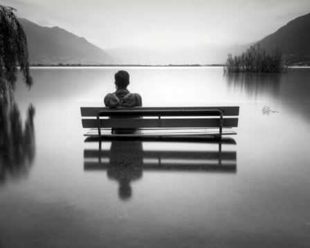 Pierre Pellegrini le banc dans le lac inondation de quoi sera faite cette nouvelle année.png, janv. 2024