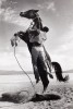Stuntman with Mustang on the Set of The Misfits, Photo by Ernst Haas, 1960 monter à cheval
