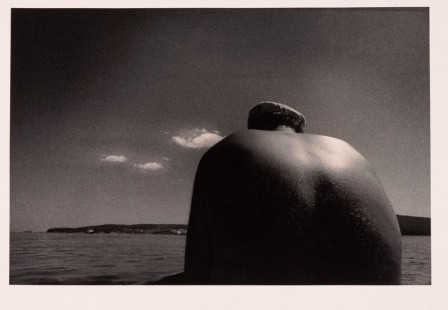 Virgilijus Sonta man sitting 1970s Ackland Art Museum University of North Carolina at Chapel Hill Gift of Dorothy and Eugene Prakapas le gros dos
