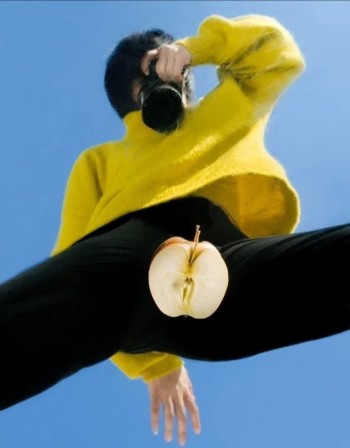 Yiwei Li pomme et mon fruit fendu tu l'aimes mon fruit fendu