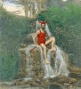 halloween démon en maillot de bain par le costume de bain du diable